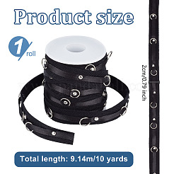 10 ярд хлопчатобумажной и латунной ленты для пуговиц&nbsp;AJEW-OC0005-61