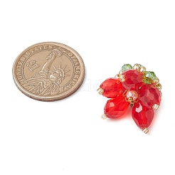 Прозрачные стеклянные подвески&nbsp;PALLOY-MZ00720-01