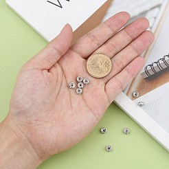 Разделительные бусины из хирургической нержавеющей стали 316 с кристаллами и стразами&nbsp;X-STAS-N032-06P