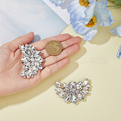 1 пара съемных пряжек для обуви из сплава в форме цветка&nbsp;FIND-HY0002-13