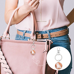 Брелок с подвеской из сплава&nbsp;KEYC-GA00008