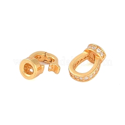 925 серебряная застежка с микропаве из прозрачного кубического циркония&nbsp;STER-U004-02G