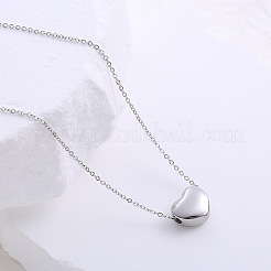 Ожерелья с подвесками в форме сердца из нержавеющей стали для женщин&nbsp;RE4184-1