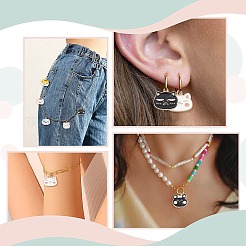 32шт 8 стиля подвески из сплава с эмалью&nbsp;ENAM-CJ0003-20