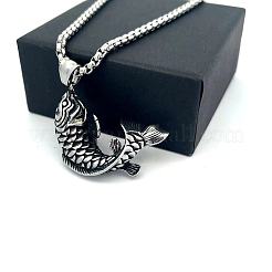 Винтажные подвески в виде рыбок из нержавеющей стали 304 для женщин и мужчин.&nbsp;ZR4097