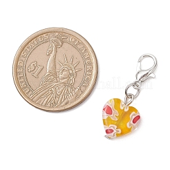 Подвесные украшения ручной работы в стиле миллефиори&nbsp;HJEW-JM04313