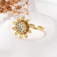 Вращающиеся кольца для женщин&nbsp;RJEW-B115-01G-02