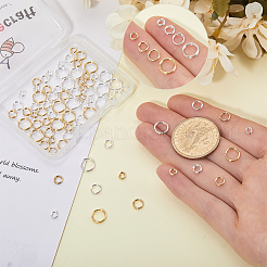 160 шт. 8 стиля латунных разъемных колец&nbsp;KK-BBC0023-10