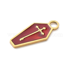 Подвески из нержавеющей стали 304 с эмалью на тему Хэллоуина&nbsp;LS-STAS-Z164-03G-02