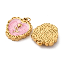 Подвески из нержавеющей стали 304 с эмалью&nbsp;STAS-U061-51G-02B