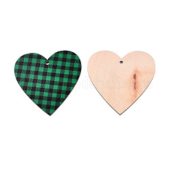 Большие подвески из дерева с односторонним принтом&nbsp;WOOD-N005-93-A01