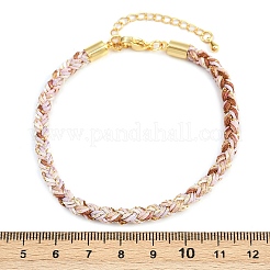 Браслеты из плетеного нейлонового шнура толщиной 4 мм&nbsp;FIND-A057-01G-17