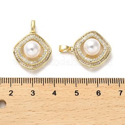 Латунные микро проложить кубического циркония подвески&nbsp;KK-K355-19G