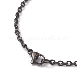 2.5 мм 304 нержавеющая сталь текстурированная кабельная цепь ожерелья для женщин и мужчин&nbsp;NJEW-JN05819-01