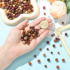 240шт 8 цвета деревянные бусины&nbsp;WOOD-YW0001-89