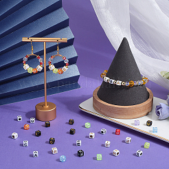 5 стиль прозрачные и непрозрачные акриловые бусины&nbsp;MACR-SP0001-12A