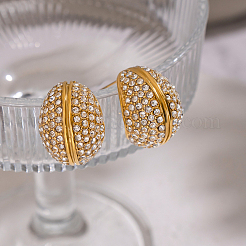 Серьги-гвоздики из нержавеющей стали 304 с кубическим цирконием&nbsp;YS0602