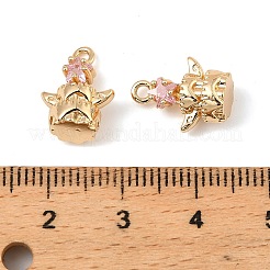 Латунные микро проложить кубического циркония подвески&nbsp;KK-C155-17G-02