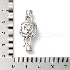 Реечное покрытие латунь микро паве прозрачный кубический цирконий складные застежки&nbsp;KK-A222-07P