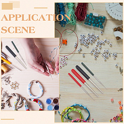 4 шт. 2-х цветные стержни для намотки проволоки из углеродистой стали&nbsp;AJEW-UN0001-79