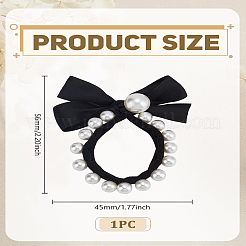 1 шт. черный ободок-бабочка с жемчужной резинкой для волос - милый и стильный аксессуар для волос для женщин&nbsp;OHAR-LP0001-15