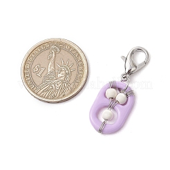 Подвесные украшения из акрила и синтетической бирюзы&nbsp;HJEW-JM03048-02