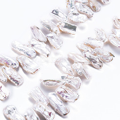 Природные Кеши жемчуг пряди PEAR-S020-H07