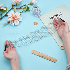 Винтажные сетчатые вуали из полиэстера со стразами для женщин&nbsp;AJEW-WH0596-182A