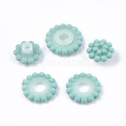 Прорезиненные бисера стиль акриловые&nbsp;MACR-T022-02B