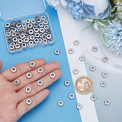 100 шт. разделительные бусины из нержавеющей стали 304&nbsp;STAS-UN0063-44