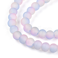 Стеклянные бусины кракле &nbsp;X1-GLAA-N009-6mm-04