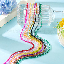 9 нити 9-х цветных градиентных стеклянных бусин&nbsp;DGLA-TA0001-36