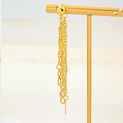 Серьги-гвоздики с кисточками в форме бесконечности из латуни&nbsp;NC4047