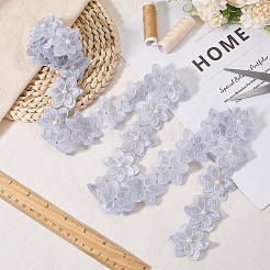 2 ярд цветочной кружевной отделки из полиэстера&nbsp;OCOR-CY0001-19A