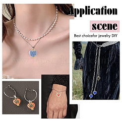 10 шт. 5-х цветные фарфоровые подвески ручной работы&nbsp;PALLOY-YW00134