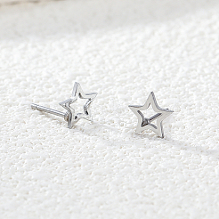 Серьги-гвоздики в форме полых звезд из нержавеющей стали 201&nbsp;EH5151
