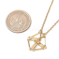 3 шт. 3 стиля 304 нержавеющая сталь кубовидная цепочка макраме мешочек пустой держатель для камня изготовление ожерелья&nbsp;NJEW-JN05199