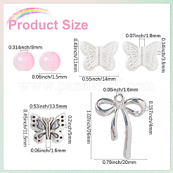 Наборы для самостоятельного изготовления браслетов-цветов с бантом&nbsp;DIY-SC0029-55