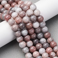 Нити из окрашенных стеклянных бусин с эффектом омбре&nbsp;X-GLAA-T031-01O-14