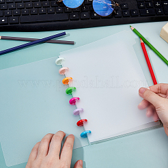 Пластиковые индексные листы-разделители для блокнотов с дисками&nbsp;LS-AJEW-WH0270-719A-03