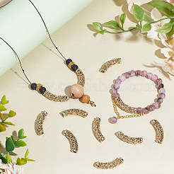 30 шт. изогнутые трубчатые бусины из сплава&nbsp;FIND-PH0022-67B