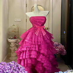 1 рулон полиэстерового кружева в форме сердца ко Дню святого Валентина&nbsp;OCOR-LP0003-63B