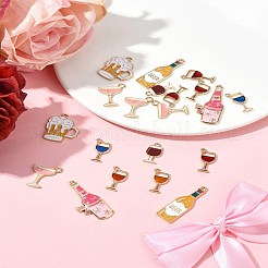 20шт. 8 стиля подвески из сплава и эмали&nbsp;ENAM-FS0002-46