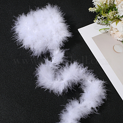 2 шт. боа из перьев индейки для танцев&nbsp;AJEW-GF0011-10