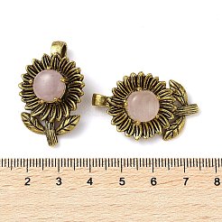 Природного розового кварца подвески&nbsp;G-A095-03AG-03