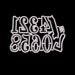 Номерная рамка из углеродистой стали умирает трафареты&nbsp;DIY-F036-19