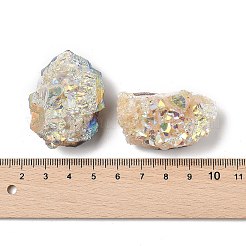 9 шт. гальванизированный натуральный цитрин кластерные украшения для показа&nbsp;G-H084-01A