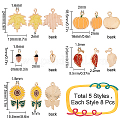 Подвески из сплава эмали 40шт 5 стиля&nbsp;ENAM-SC0002-66