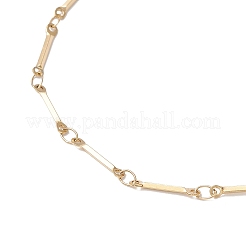 Изготовление ожерелий из плоской цепочки из нержавеющей стали 304&nbsp;AJEW-JB01348-01