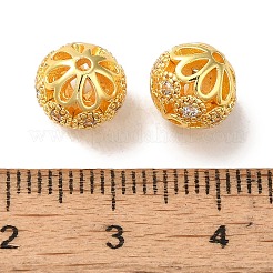 Покрытие стойки латунное паве бусины из кубического циркония&nbsp;KK-M285-32C-G